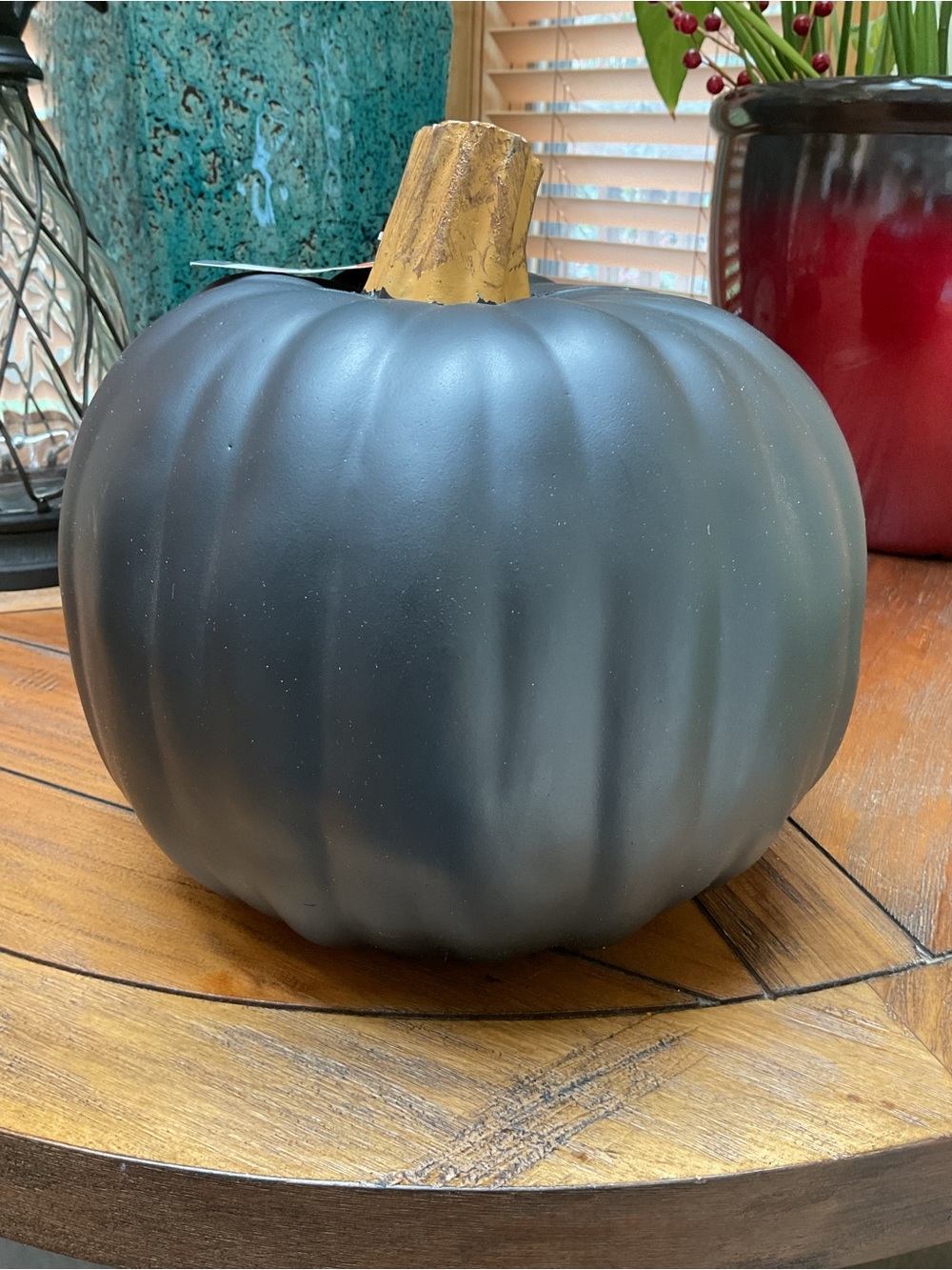 Black craft Halloween pumpkin. NWT